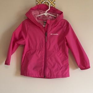 Columbia rain jacket windbreaker 3T pink